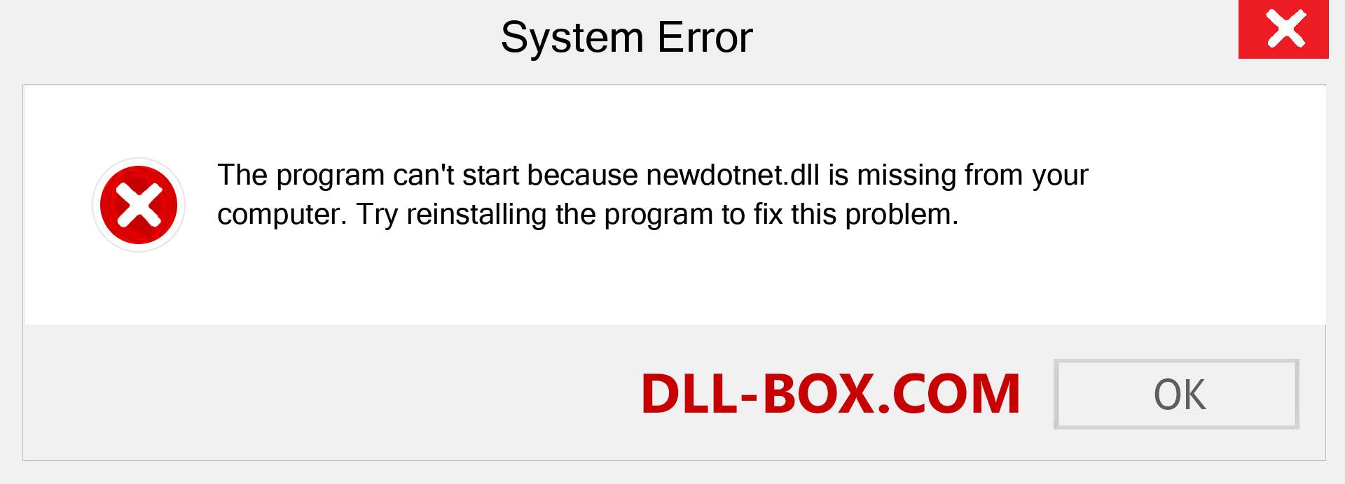  newdotnet.dll file is missing?. Download for Windows 7, 8, 10 - Fix  newdotnet dll Missing Error on Windows, photos, images
